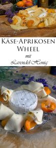Käse Aprikosen Wheel mit Lavendel Honig