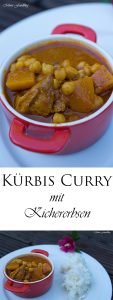 Kürbis Curry mit Kichererbsen