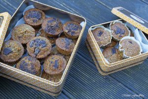 Gesunde Buchweizen Schoko Muffins mit Karotten und Haferflocken 6