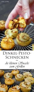 Dinkel Pesto Schnecken die kleinen Snacks zum Grillen 6