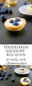 Mini Heidelbeer Joghurt Küchlein der fruchtig frische Sommernachtisch 11
