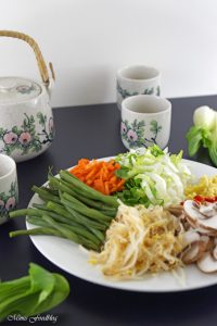 Rindfleisch mit Glasnudeln ein leckeres asiatisches Bowl Rezept 2