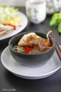 Rindfleisch mit Glasnudeln ein leckeres asiatisches Bowl Rezept 7