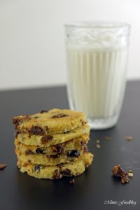 Cranberry Schoko Cookies mit Limette ein Ausflug in die amerikanische Patisserie 5