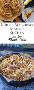 Kürbis Marzipan Mandel Kuchen aus dem Dutch Oven 15