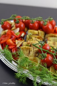 Antipasti Platte vegane Vorspeisenidee für ein geselliges Essen 4