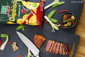 Pekingente mit Asia Gemüse eine kreative Chips Idee für die funny frisch Chips Wahl 2018 2