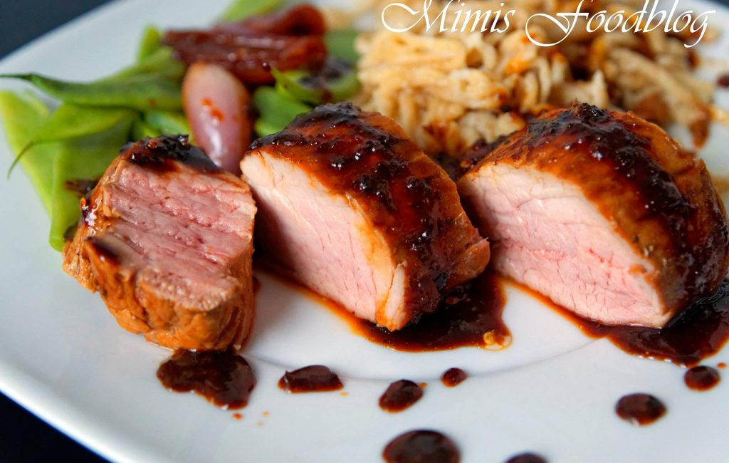Glasiertes Schweinefilet