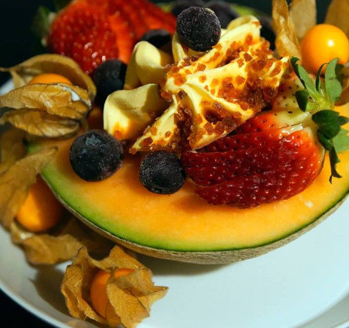 Melonen-Eisbecher