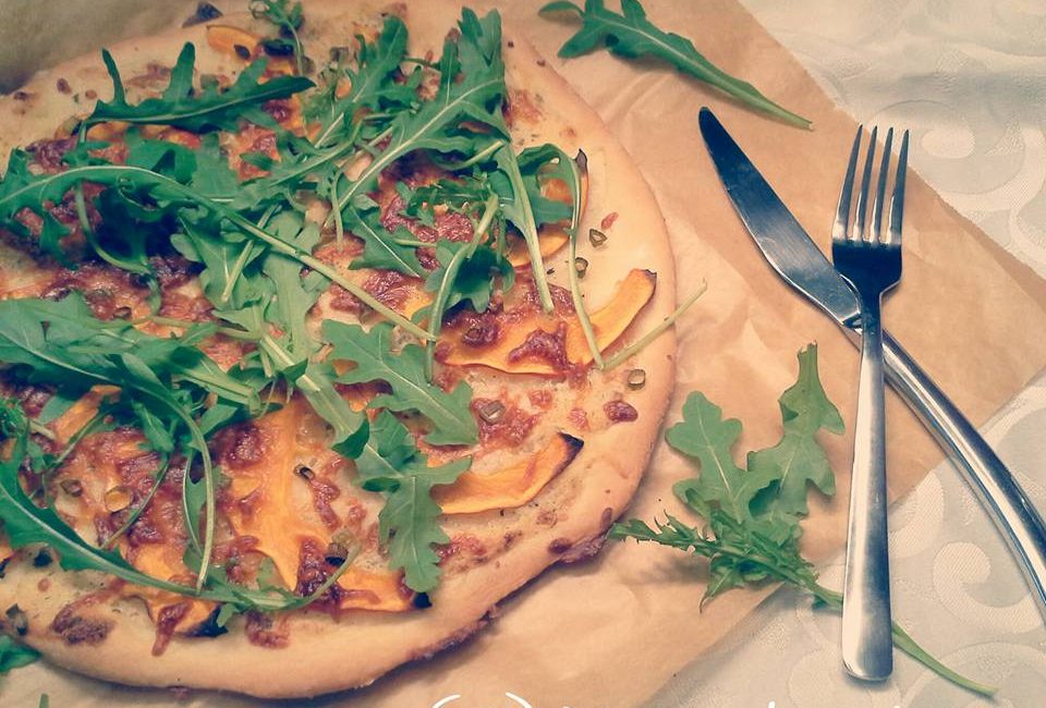 {Gastbeitrag von Mama’s Liebe süß und salzig} Kürbispizza mit Rucola