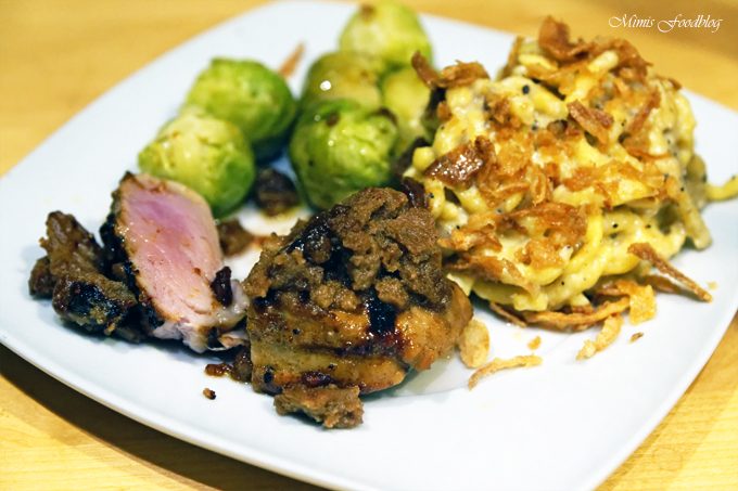 Schweinefilet mit Spekulatiuskruste