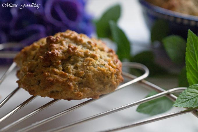 Minz-Cookies mit Haferflocken