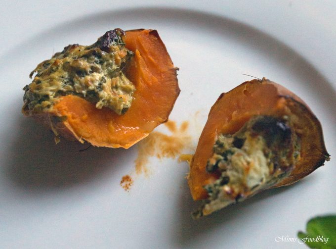 Süßkartoffel mit Mangold-Füllung