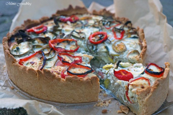 Lauch Quiche mit Dinkelteig