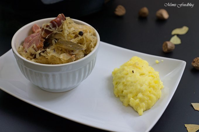 Sauerkraut mit Kassler und Kartoffelbrei
