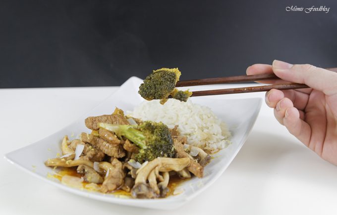 Austern-Seitlinge mit Szechuan Fleisch