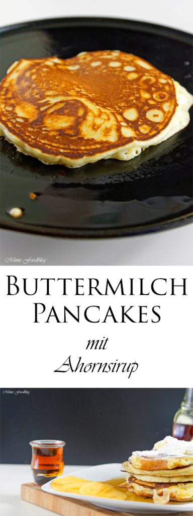 Buttermilch Pancakes mit Ahornsirup - Mimis Foodblog