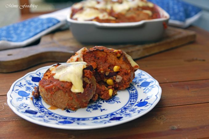 Resteverwertung ~ fruchtig scharfer Brotauflauf mit Baked Beans