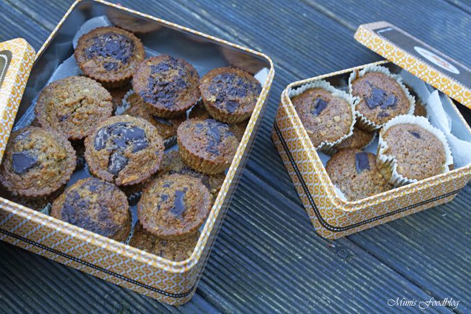 Gesunde Buchweizen-Schoko-Muffins mit Karotten und Haferflocken