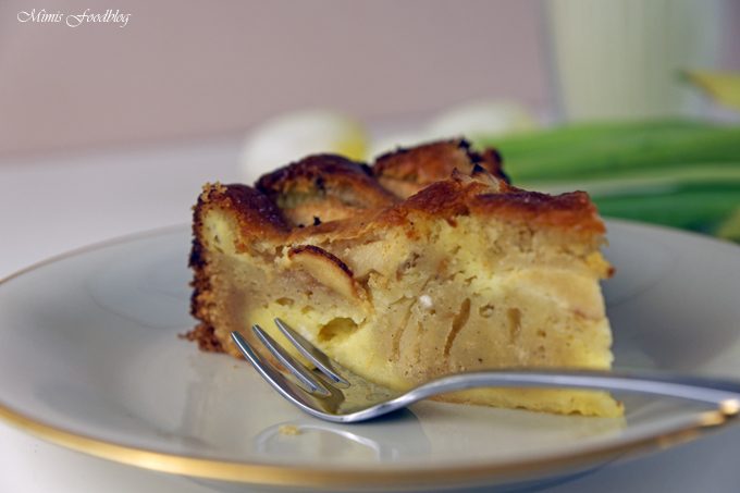 Versunkener Apfel-Käsekuchen ~ rustikaler Flair auf dem Kaffeetisch