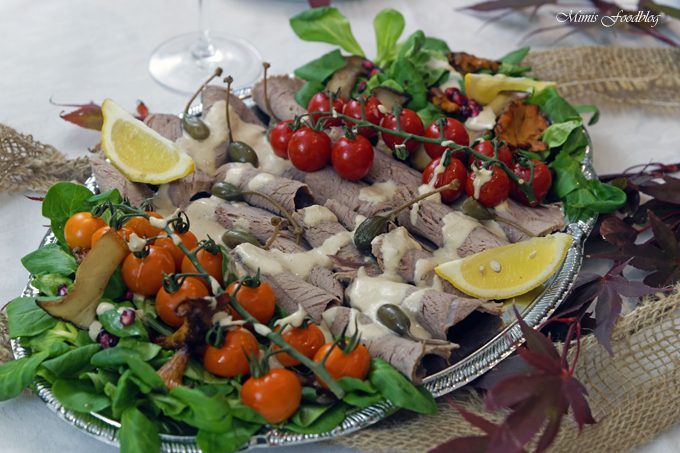 {Anzeige} Vitello Tonnato mit Pilzen und Kürbisbrötchen ~ Lecker in den Herbst mit BREE Wein