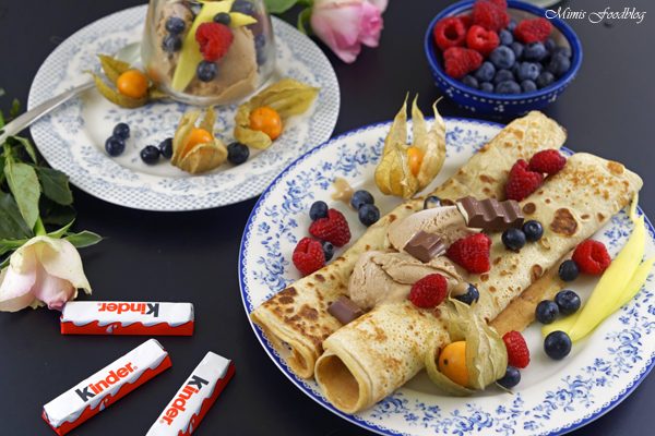 {Anzeige} Schokoladeneis auf Crêpes ~ mit meiner ganz persönlichen kinder Schokolade