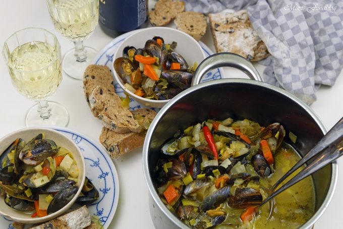Miesmuscheln in Weißweinsauce ~ Muscheln nur in Monaten mit „R“ ?