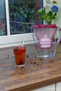 Anzeige Fruchtiger Erdbeer Minz Tee Gewinnspiel Heißes gegen Hitze mit den BRITA Tischwasserfiltern 5 1