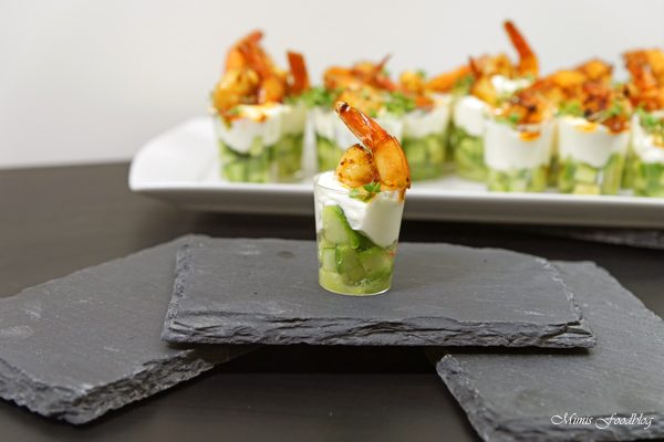 Amuse-Gueule mit Avocado und Shrimps ~ der perfekte Sart für ein geselliges Menü